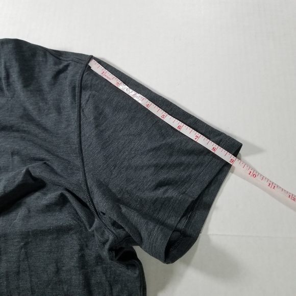 Lululemon Basic V Neck T-Shirt Size XL Athletic Tee Shirt Heather Blue - Picture 5 of 7